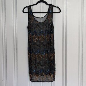 URBN Beaded Mesh Dress